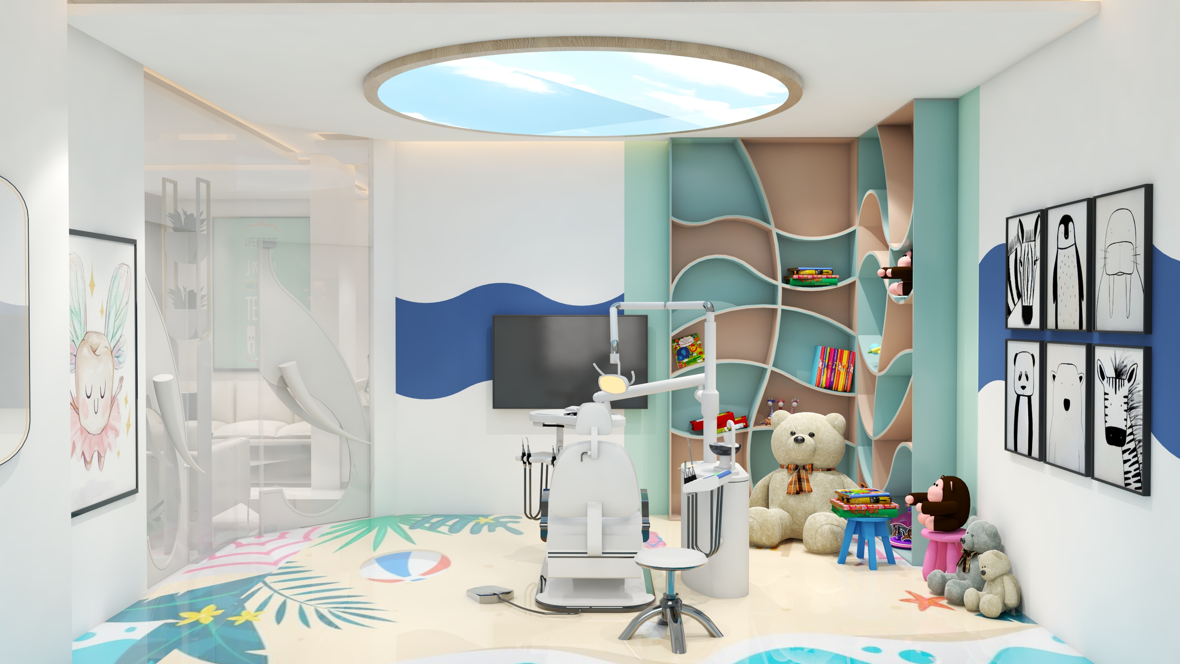 Dental Clinic Reception Render