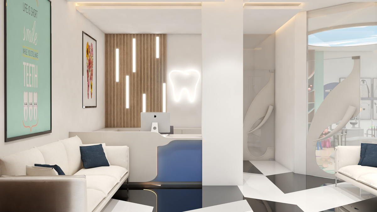 Treatment Room Waiting Area Render