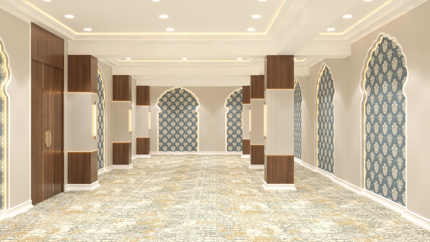Indo-Modern Hall Detail View 3