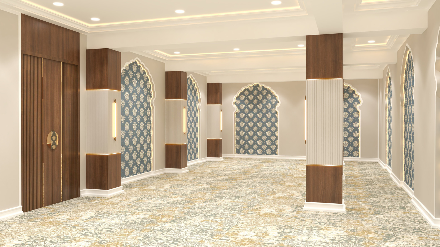 Indo-Modern Hall Detail View 4