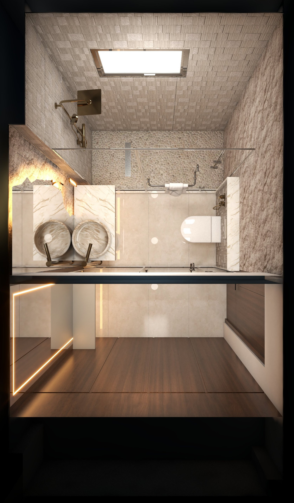 Contemporary Bathroom Vanity Render